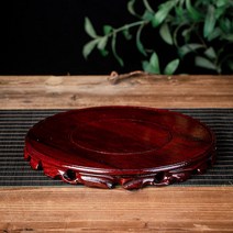 원목공예품 뿌리조각 받침대 어항 기석 헤드 향초 홀더 다관 불성 카트코트 원형 꽃병 대야 2777705106, 말라스목 직경 20CM 하이 2.5C