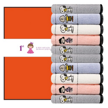 송원타월 스누피 프렌즈 세면타월 140g 30수 면사 10p + 케이스 10p + 돌잔치 띠지 B타입 500 x 70mm 10p 세트, 2세트, 파랑