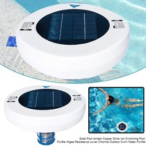 수영장 청소기 솔라 풀 ionizer 구리 실버 이온 청정 조류 저항 낮은 염소 야외, 직경 15cm