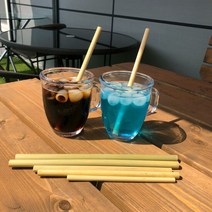 마마로 천연 대나무 빨대 M, 1개, 20cm