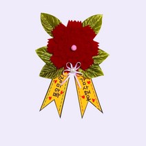실버타운 어버이날행사 부직포 카네이션만들기 5개 방과후수업 키덜트