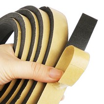 마그네틱 접착 테이프 고무 스트립 EPDM 스폰지 씰링 밴드 방음 폼 씰 Anti-collision Seal Gasket, [01] 10m, [01] 2mmx10mm