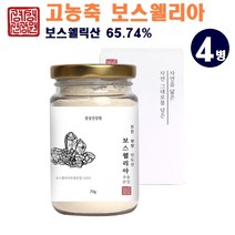 비카인 보스웰리아분말 보스웰리아차 관절 연골 보스웰리아 고농축 보수엘리아 추출분말 가루 보스웰릭산 셀렌 비타민D 무릎 관절건강, 4통, 70g