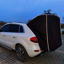 (확장형)QM5 차박텐트 SUV 차량용 도킹텐트 캠핑 5color 스타렉스 카니발 투싼, 순수한 검정색