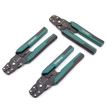다기능 케이블 와이어 스트리퍼 및 크림핑 펜치 크림퍼 수공구 1 개, [01] 8 Inches, 01 8 Inches