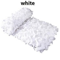 야외차양차광막그늘막 강화 카모플라주 그물 사냥 자동차 화이트 그린, WHITE+3x3m