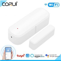 동체감지기 동작감지기 방범 움직임 감지 센서 corui tuya smart wifi door window sensor door magnetic alarm detectors, 하얀