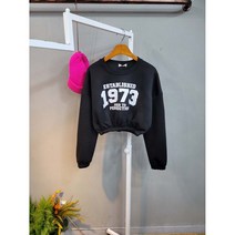 1973밴딩 크롭 기모맨투맨