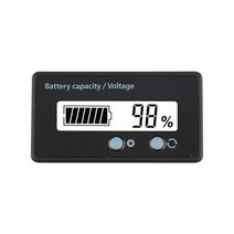 7V100V 6V73V 납산 배터리 용량 표시기 전압계 LCD 모니터 테스터 미터, White Backlight