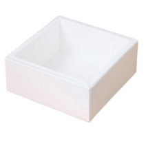 이홈베이킹 슬리브 화이트박스 정사각, 화이트, 40개입