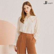 JJ지고트 레이스 칼라 실키 블라우스 GLAP0BLP1
