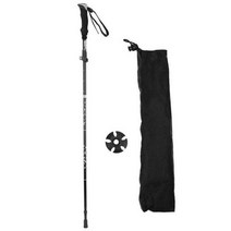스키 폴 대 보드 길이조절 그립 하이킹을 위한 등산을 위한 여행을 위한 를 위한 지팡이 트레킹 알루미늄 합금, 검은색