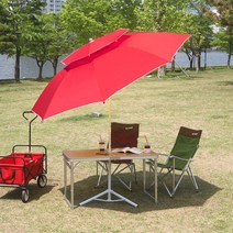 이세이브 몬스터 빅 파라솔 (240cm 꺾임형), 레드, 1개