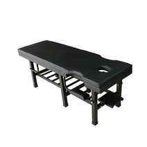 도수치료베드 PT베드 작업치료 타투 관리샵 침대, 블랙화이트 190x70x65cm