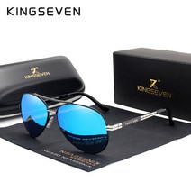 고급선글라스 KINGSEVEN새로운 디자인 항공 합금 프레임 HD 편광 선글라스 남성용 UV400 보호 2022