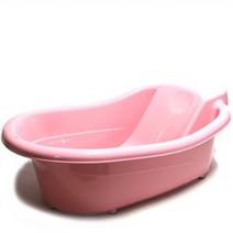 코스트코 경량 유아 아기 욕조 미끄럼방지 베이비 목욕통 국내제작 논슬립 이동식 욕조, 핑크