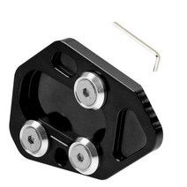 BMW 킥 스탠드 사이드 스탠드 패드 확장 풋 플레이트 BMW F800R F800S F800ST F800GT R1200S HP2 용, 01 Black