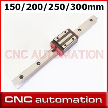 XY 테이블 HGH15 HGR15 선형 가이드 레일 15mm 웨이 로드 세트 슬라이드 베어링 블록 HGH15CA flang HGW15CA CNC 부품, [04] 300mm, [02] HGW15CA