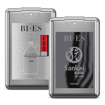 [1+1] 비에스 휴대용 남성향수 15ml*2종, (맨) 산카이 블랙 15ml, (맨) 이고 플래티넘 15ml