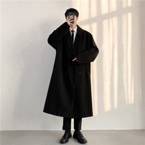 도톰한 코트 남자 하프 트렌치코트 하늘비즈 C11 I055B974