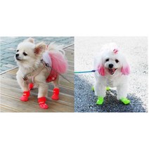 강아지 장화 레인부츠 야외 산책 신발 말티푸 댕댕이, 블루