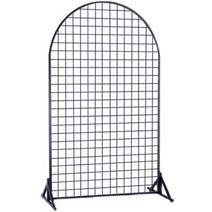 철제 스탠드 메쉬망 격자 거치 랙 디스플레이, 120x100cm