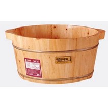 강아지 욕조 애견 목욕 삼나무 히노끼 피톤치드 스파, 1개, 손잡이(깊이21cm)