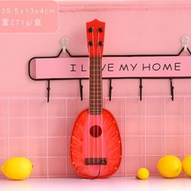 테너우쿨렐레 우쿠렐레 해금 어린이 기타 r 떨림 그물 빨간 장난감 우쿨렐레 작은 기타 시뮬레이션 흰색, 성녀 고키 기타 연주 가능 (패들 포함)