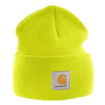 CARHARTT 남성용 시계 비니 TU 블랙 회색.