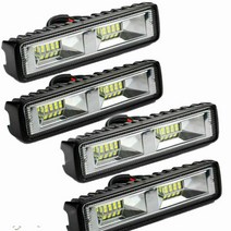 화물차 트럭 안개등 LED 작업등 전조등 헤드 라이트 12-24V 자동 바이크 오토바이 보트 트랙터 트레일러 오프로드 작업 조명 36W 스포트라이트, [02] 4 PCS