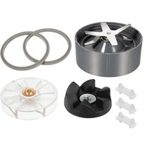 믹서기날 멀티커터날 호환 지원 NutriBullet 600w 가스켓 충격 패드 및 기어 포함 8pcs 블렌더 교체 부품, 한개옵션0