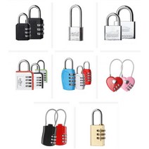 LOCK 자물쇠 사물함 번호키 열쇠모음전, 와이어자물쇠 블랙