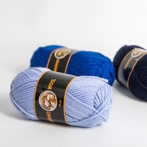 메리노 울 10ply (Merino wool) 100g 메리노울실 메리노실 뜨개실 털실, 317 코발트블루