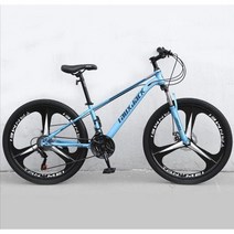 ( MTB 산악자전거 ) 26인치 입문용 크로스컨트리 자전거 21/24단, 21단, 3포크 휠 - 블루 (프론트샥)