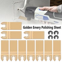 Dremel Bosch Milwaukee 용 유니버설 진동 다이아몬드 톱 블레이드 10 개 퀵 릴리스 패스트 핏 멀티 툴 커, 01 Golden