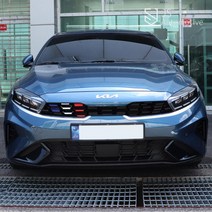 JS automotive 더뉴K3 라디에이터 프론트 프런트 그릴 앞 범퍼 국기 라인 삼선 삼색 포인트 데칼 차량 드레스업 스티커, G.퍼포먼스(조수석)