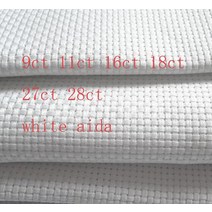 25x25cm 다 천 14ct 16ct 18ct 28ct 27ct 크로스 스티치 패브릭 캔버스 작은 그리드 화이트 컬러 DIY 공예 스티치 자수