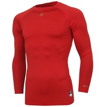 HI GOLD [205-009] 하이골드 크루넥 컴프레이션 스판언더 (적색) 긴팔