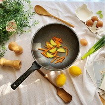 PFOA프리 플라즈마 용사 코팅 인덕션 궁중팬 웍 28cm, 단품