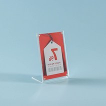 무테 L자형 아크릴 자석프레임 B7 세로 압화 공고문 청첩장액자 폴라로이드사진 리플렛