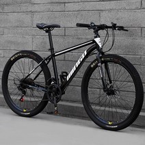( MTB 산악자전거 ) 24/26인치 27단 입문용 크로스컨트리 자전거, 26인치, 얼티밋 에디션 - 흑백