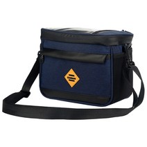 자전거 핸들 바 가방 터치 스크린 백 스쿠터 핸들 바 가방 색소 침수 가방 선물, 네이비 블루