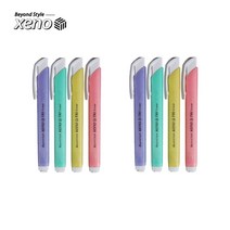 제노 삼각 노크식지우개 4종, 혼합 색상, 2세트