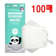 메이앤 푸룸마스크 KF94 대형 개별포장 국내생산 4중필터 공적 덴탈 미세먼지 비말차단 황사 방역마스크, 푸룸마스크(KF94)-100매