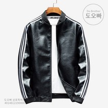 도오빠 가죽자켓 라이더자켓 남성 가죽 자켓 레더 재킷 학생 남친룩 야구 점퍼 캐주얼 데일리 심플 베이직 20대 30대 짚업 봄 가을 간절기 4XL까지