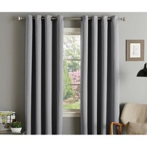 방풍 방한 햇빛차단 커튼봉 구멍 아일렛형 암막커튼 암막커텐