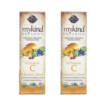 가든오브라이프 마이카인드 오가닉 비타민C 스프레이 오랜지 탄제린 2 fl oz (58ml) [2통] MyKind Organics Vitamin C Organic Spray