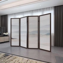 제사 차례상 병풍 명절 파티션 가림막 스크린 산수화