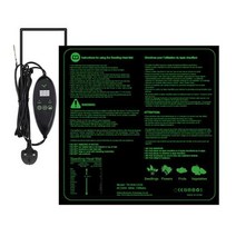 온실 선룸 유리 농막 비닐하우스 식물 난방 매트 안전하고 튼튼한 모종 열 디지털 디스플레이 방수 온실, 02 20x20 in EU