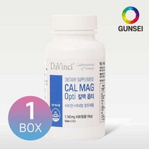 건세 칼맥 옵티 1개 칼슘 마그네슘 뼈건강 영양제 미네랄 함유 90정 1개월분, 1box